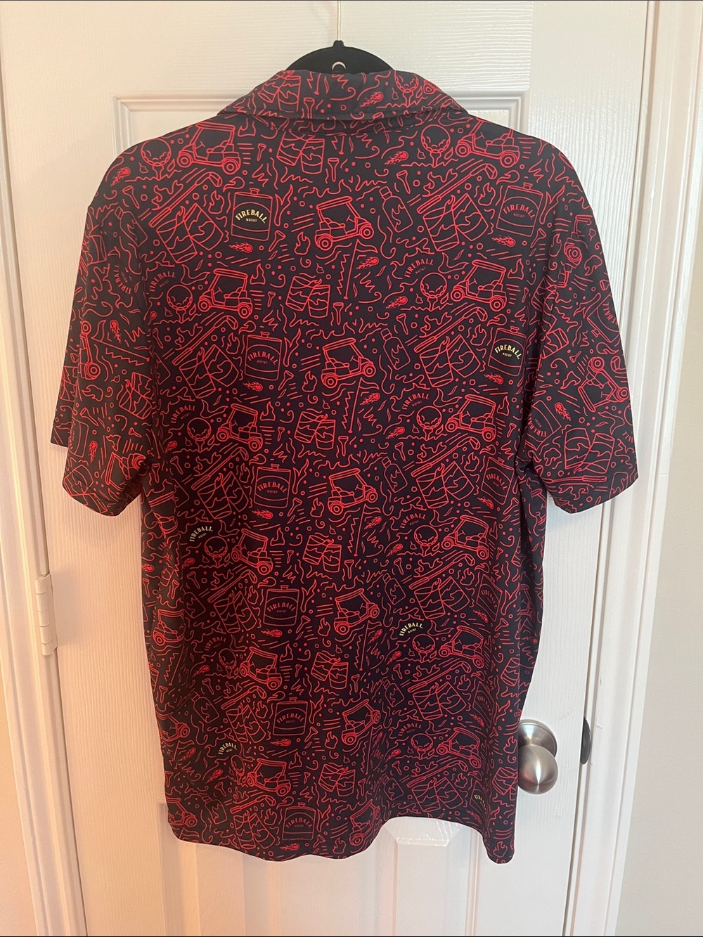 Sunday Swagger Fireball Whisky Blaze Golf Polo - Picture 5 of 9